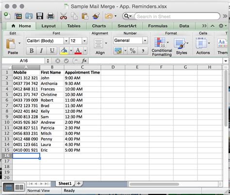 how to mail merge from an excel file
