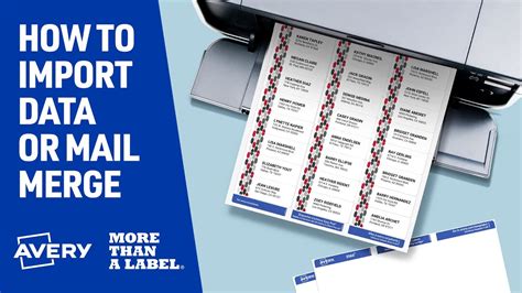 how to mail merge from excel to avery labels