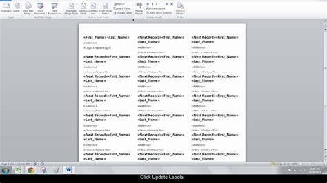 how to mail merge labels from excel to publisher