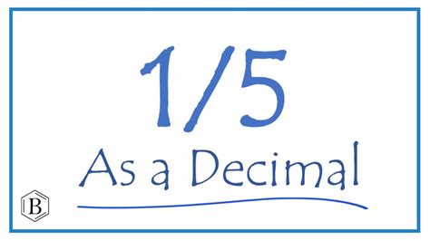 how to make 1 5 as a decimal