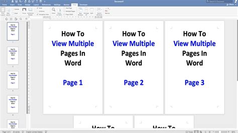 how to make 2 pages in word