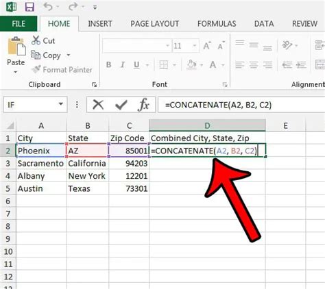 how to make 3 columns into 1 in excel