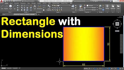 how to make 3d rectangle in autocad