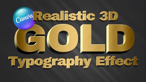 how to make 3d text effect in canva