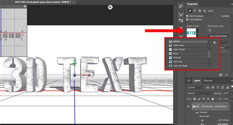 how to make 3d text in photoshop 2024