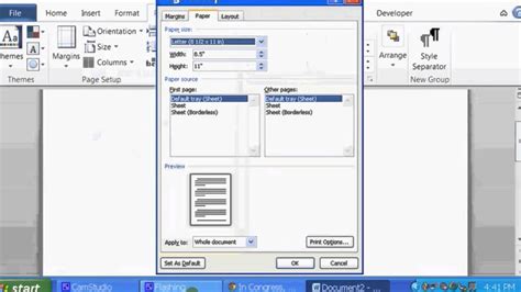 how to make 3x5 note cards in word