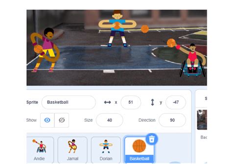 how to make a 2 player basketball game on scratch
