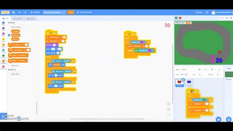 how to make a 2 player racing game on scratch