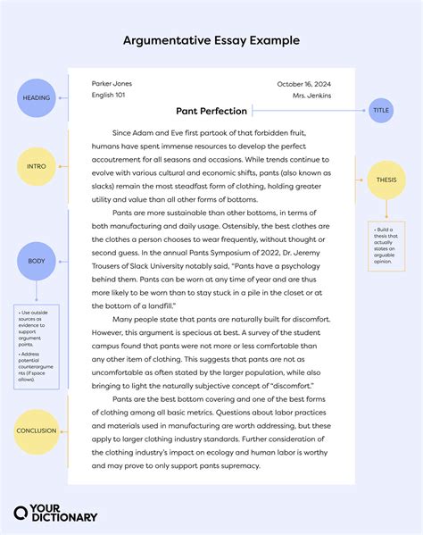 how to make a argumentative text