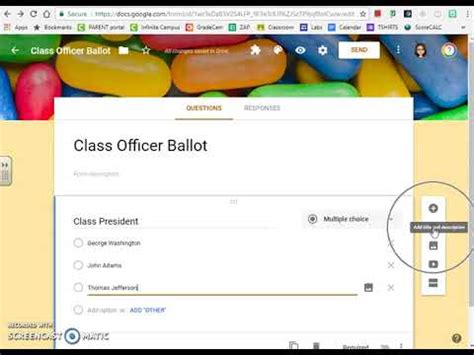how to make a ballot on google docs