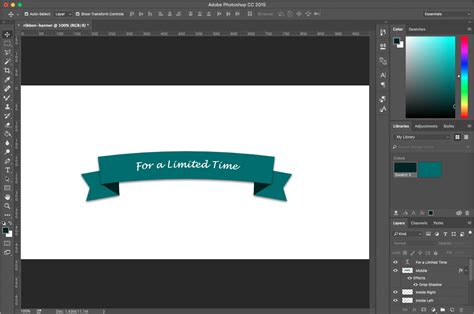 how to make a banner in photoshop for beginners