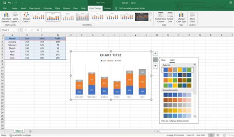 how to make a bar chart with 3 variables in excel
