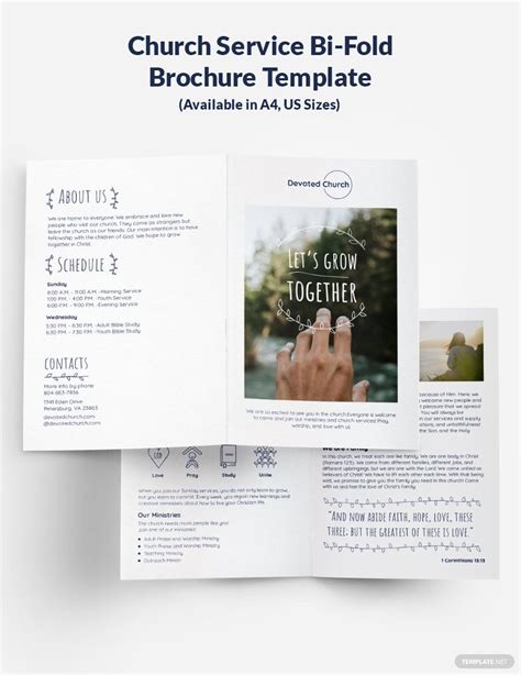 how to make a bi fold program in word