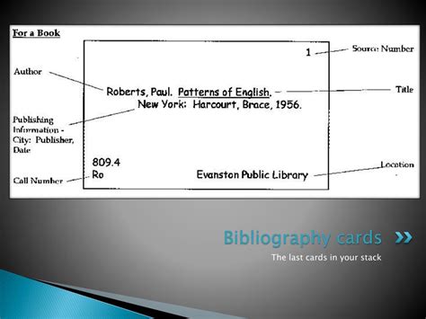 how to make a bibliography card for internet sources