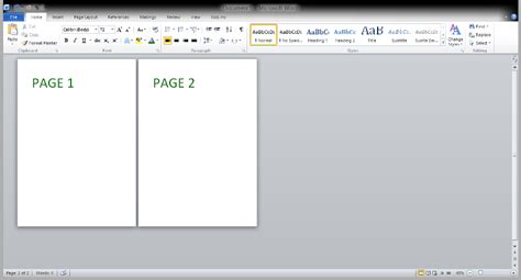 how to make a blank page on microsoft word