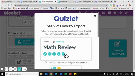 how to make a blooket with quizlet