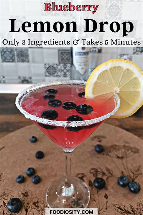 how to make a blueberry lemon drop with vodka