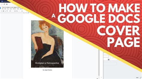 how to make a book cover in google docs
