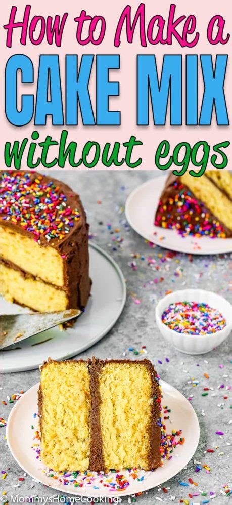 how to make a box cake without eggs or yogurt