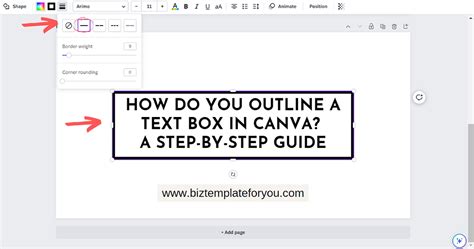 how to make a box outline in canva