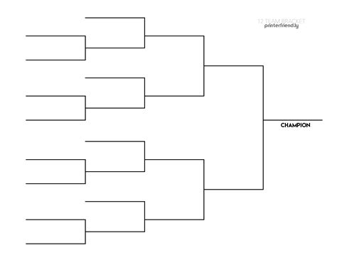 how to make a bracket with 12 teams