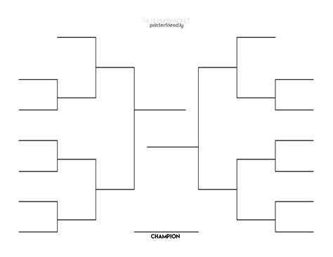 how to make a bracket with 14 teams