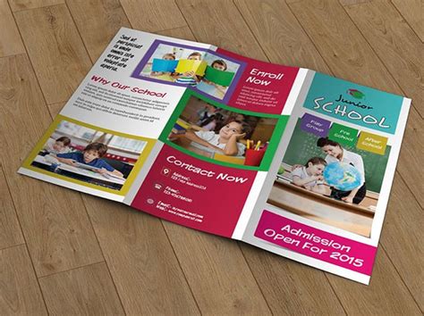 how to make a brochure for school project template
