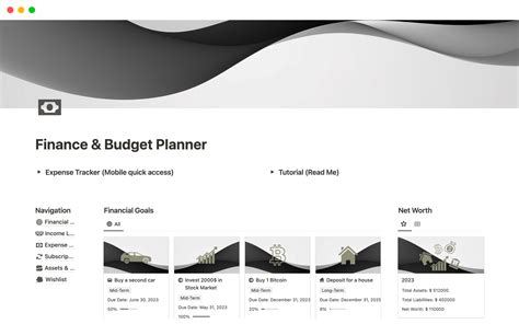how to make a budget planner on notion