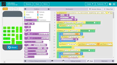 how to make a calculator app on code org