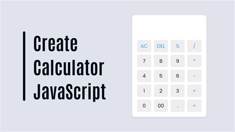 how to make a calculator program in javascript