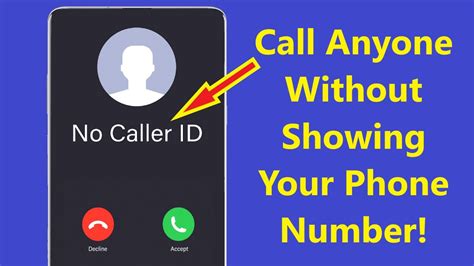 how to make a call without number showing