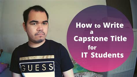 how to make a capstone title