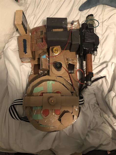 how to make a cardboard proton pack