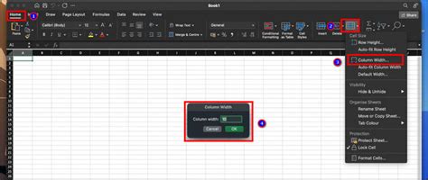 how to make a cell bigger in excel mac
