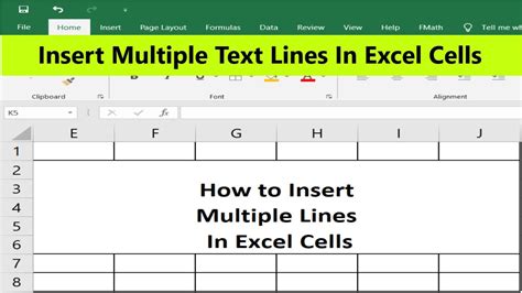 how to make a cell in excel have two lines