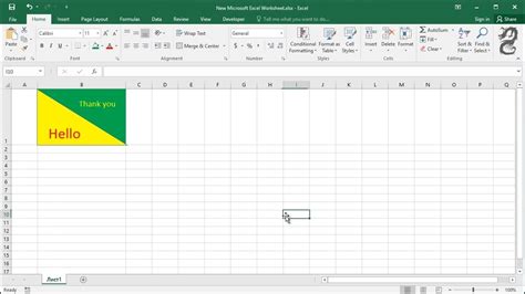 how to make a cell in excel two different colors