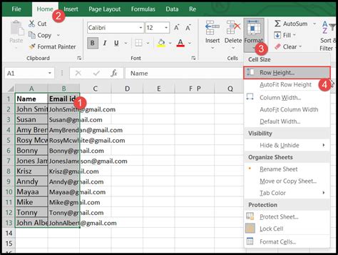 how to make a cell large in excel