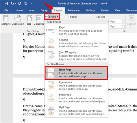 how to make a certain page landscape in word