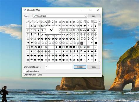 how to make a check mark on keyboard windows 10