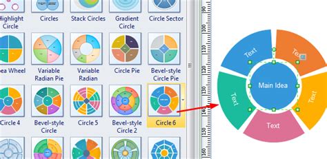 how to make a circle chart in word