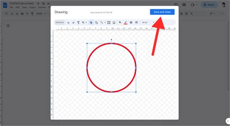 how to make a circle image on google docs