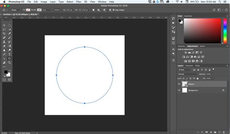 how to make a circular canvas in photoshop