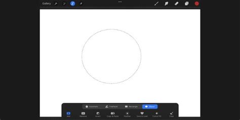 how to make a circular canvas in procreate