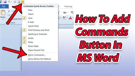 how to make a click button in word