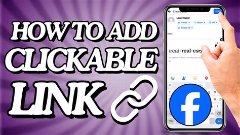 how to make a clickable link in facebook post