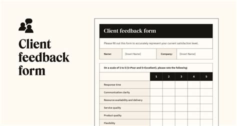 how to make a client feedback form
