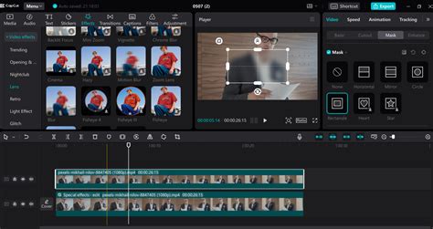 how to make a clip blurry in capcut