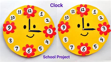 how to make a clock for school project