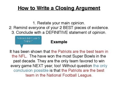 how to make a closing argument