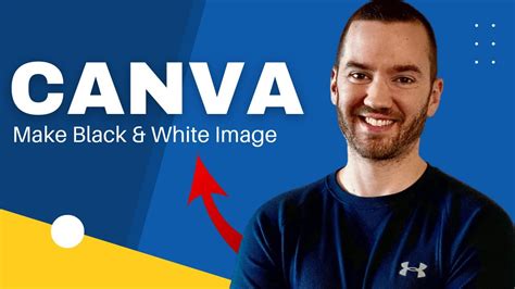 how to make a color image black and white in canva